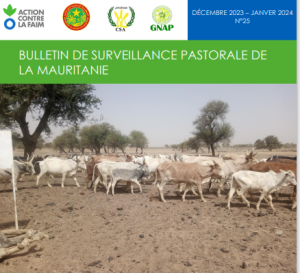 Bulletin surveillance pastorale Mauritanie décembre 2023 janvier 2024