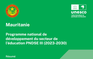 Programme national de développement du secteur de l’éducation PNDSE III (2023-2030)