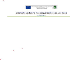 Organigramme Judiciaire